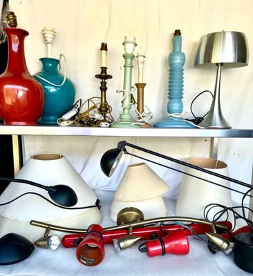 Lot LAMPE A POSER ABAT JOUR LAMPE DE BUREAU LAMPE SPOT PLAFO…