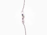 sterling silver ball chain necklace with black and white stones