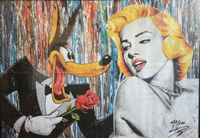 JULIEN DURIX (1991) Œuvre digitale sur papier, reprenant sa …