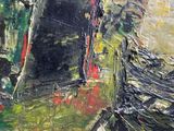 a picture of a painting of a boat in the water