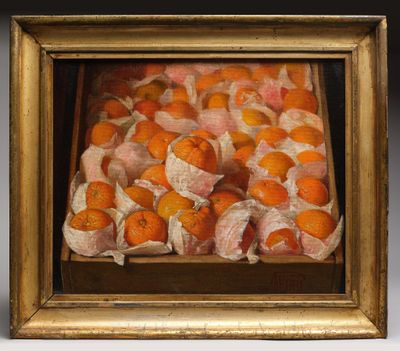 Augusto FERRI (1829-1890) La caisse d'oranges - Photo 1