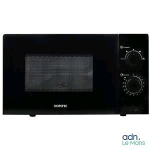 an image of a black microwave oven on a white background