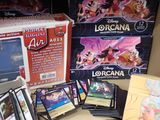 a lot of cards and games on the table