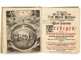 an old book with a picture of a man on a horse