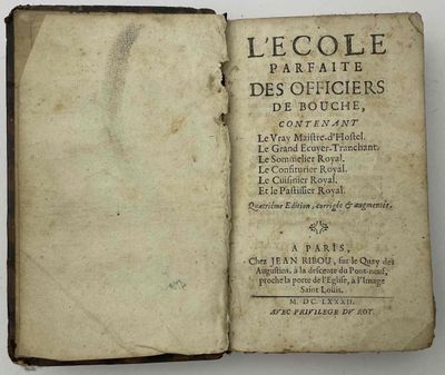 L’Ecole Parfaite Des Officiers DE Bouche
