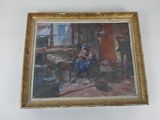a picture of a painting hanging on the wall