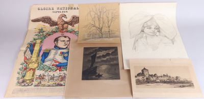 plusieurs vieux livres illustrés de dessins et d'images, posés sur une table