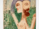 a picture of a painting of a man with a beard