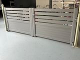 an image of a garage with a white floor and white walls