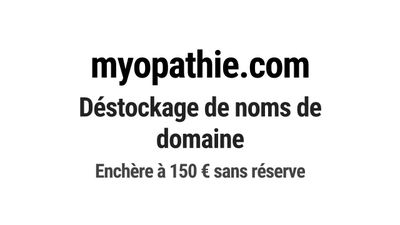 Nom de domaine myopathie.com. Catégorie: Santé et médical.