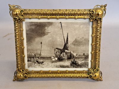 an old picture of a man on a boat in the water