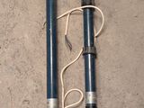 two pipes that are connected to the ground