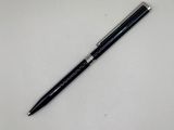 a picture of a black pen on a white surface