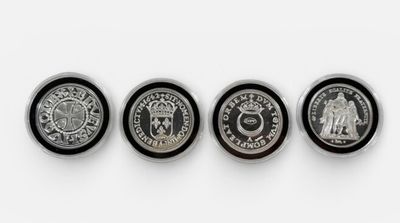 Ensemble de 4 pièces en argent 999 millièmes comprenant : 5 … - Photo 1