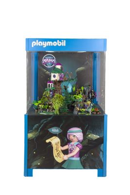 coffret Playmobil représentant une poupée jouant d'un instrument de musique, présenté dans une boîte