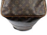 louis vuitton brown monogram canvas and leather shoulder bag
