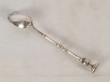 a spoon that is sitting on a table