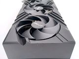 a close up of a video card with a fan on it