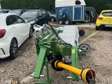 an image of a tractor with a trailer attached to it ' s back