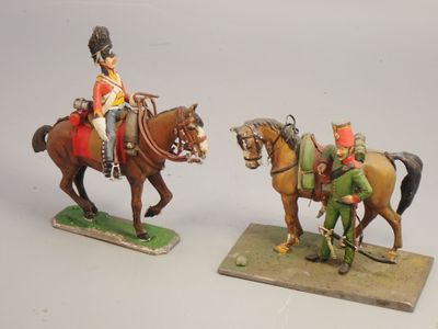Figurines d'artistes - Empire- 54 mm, anglais et chasseur à …