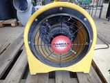 a fan that is sitting on top of a pallet