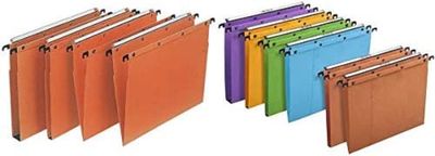 Lot de 10 - OBLIQUE AZ - Dossiers suspendus fond plat et V -…