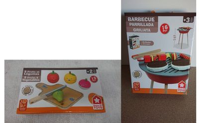 Lot de 2 jouets en bois HOUSE OF TOYS composé de: 1 Jeu de 5…
