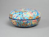 chinese cloissanted cloissanted box with floral design