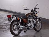 a motorcycle that is parked in a parking garage