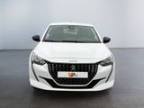 the front view of a white car in a showroom
