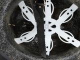 an image of a snowflake in a mortar bowl