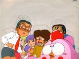 an image of a group of cartoon characters on a white background