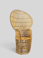 Fauteuil Emmanuelle en rotin et osier tressé. (photo 2)