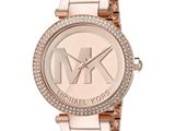 Montre Michael Korsch pour femme à bracelet en acier inoxydable couleur or rose