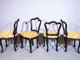 three black chairs with yellow and white upholstered upholstered upholstered upholstered upholstered upholstered upholstered