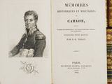an old book with a drawing of a man in a military uniform