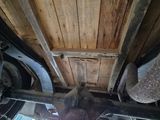 a close up of the underside of a vehicle