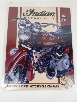 une affiche représentant une moto accrochée au mur
