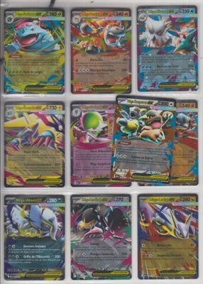 gros plan d'un paquet de cartes pokemon sur une table