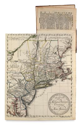 an old map of the united states of north america
