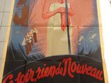 affiche de cinéma représentant une femme en train de chanter devant un homme tenant un micro