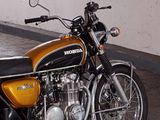 a motorcycle that is parked in a garage