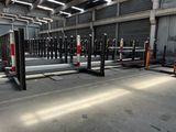 a large warehouse with a lot of equipment in it
