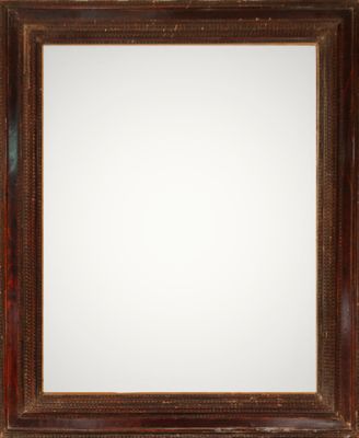 an old wooden picture frame with a white background