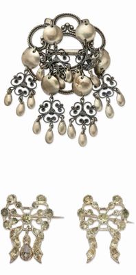 Ensemble DE Trois Broches EN Argent