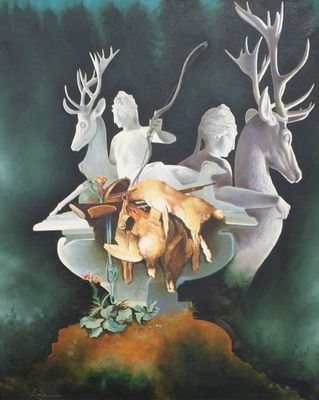 LANTZ Vision onirique aux cerfs