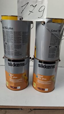 Lot de 4 pots de lasure bois Sikkens Cetol TGL Plus, 5 L cha…