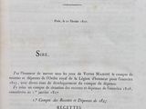 an old book with a black and white title on it