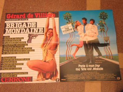 LOT D'AFFICHES DE CINEMA DONT "BRIGADE MONDAINE" - 51x…
