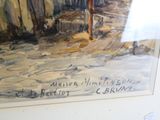 une photo d'un tableau représentant un panneau de signalisation dans une vitrine